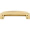 Jeffrey Alexander 96 mm Center Brushed Gold Square-to-Center Square Renzo Cabinet Cup Pull 141-96BG - alternate 9